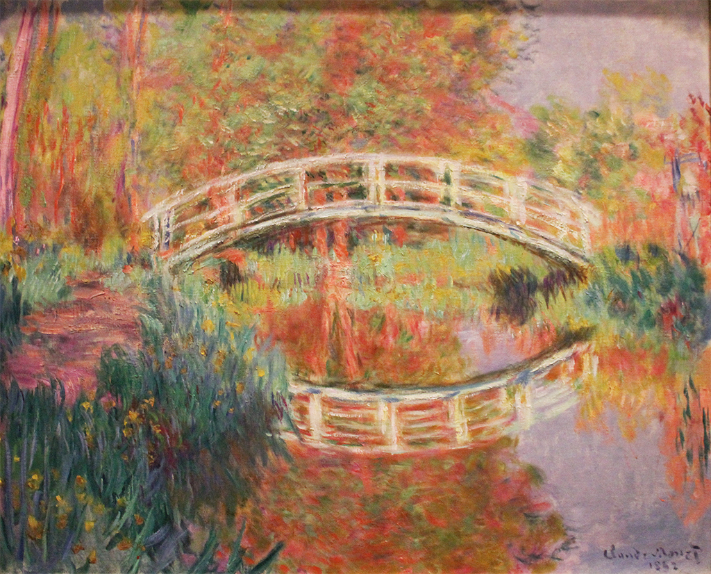 The Japanese Bridge (1896) in Detail Claude Monet